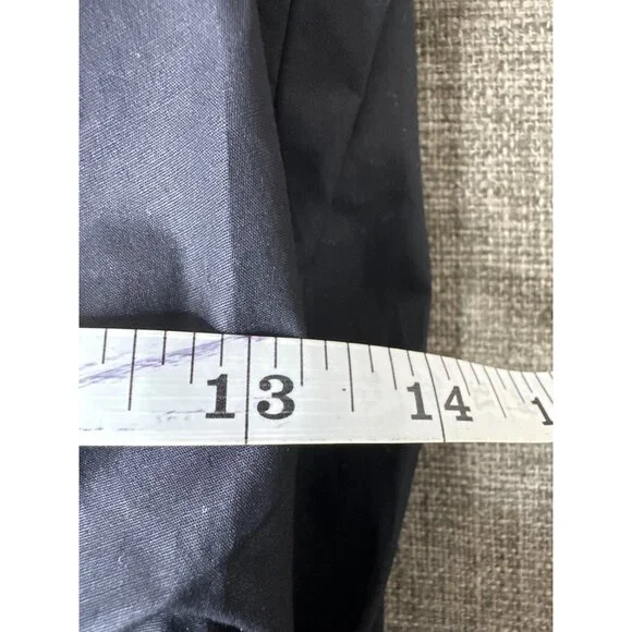 Derek Lam 10 Crosby Black Ruched Button Down Sleeveless Shirt Dress Size 2 - Picture 8 of 9